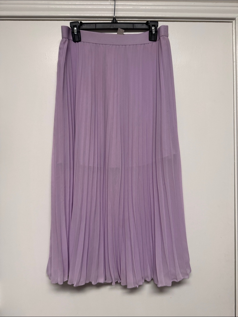 H&M Light Purple Pleated Maxi Skirt
